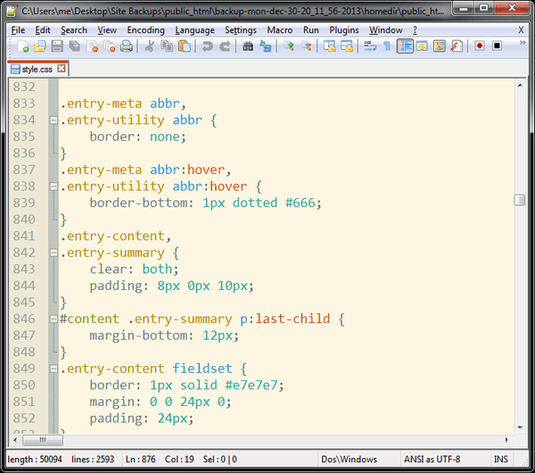 Customizing Notepad++