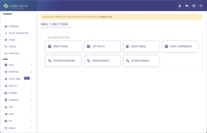 Fixing CyberPanel Email